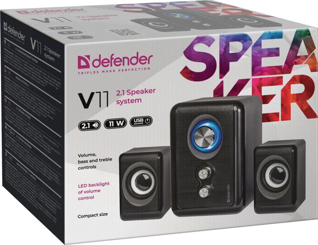 Defender V11 2.1 Speaker system Black
