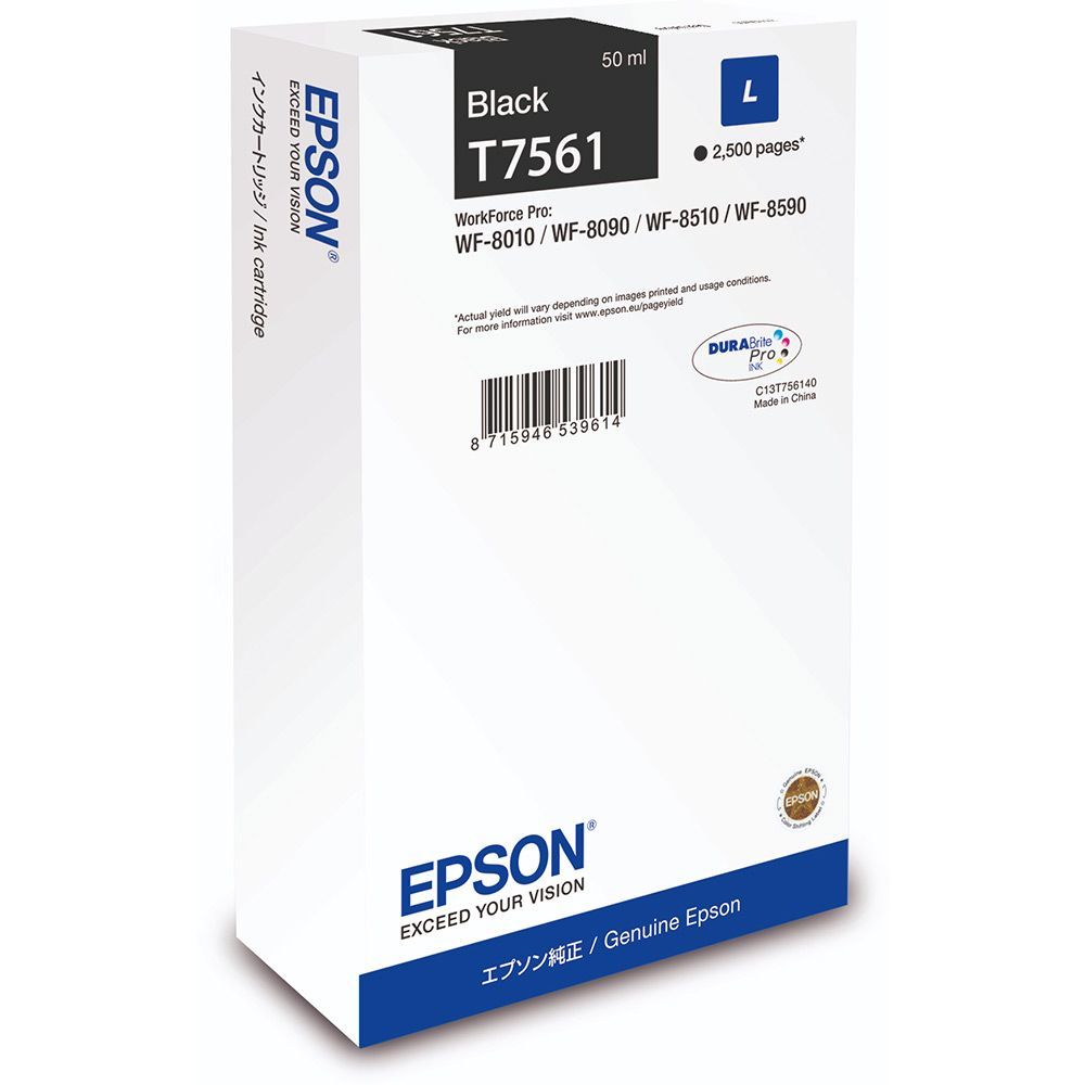 Epson T7561 Black tintapatron Epson T7561 Black tintapatron