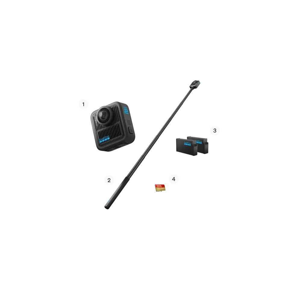 GoPro GoPro MAX2 360 Camera Waterproof Accessories Bundle Black