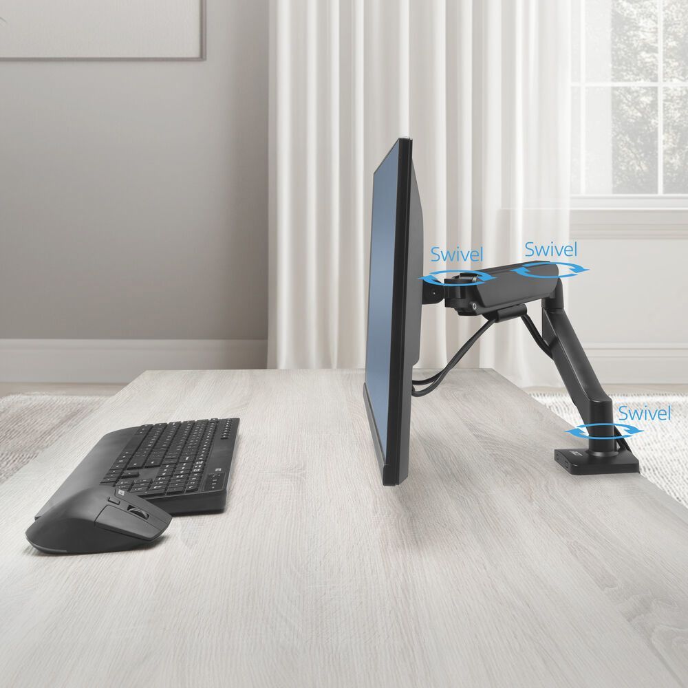 ACT AC8313 Gas Spring Single Monitor Arm 17"-35" Black