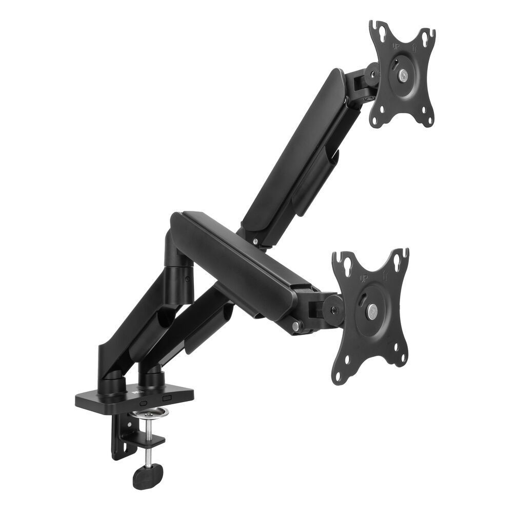 ACT AC8314 Gas Spring Dual Monitor Arm 17"-35" Black ACT AC8314 Gas Spring Dual Monitor Arm 17"-35" Black