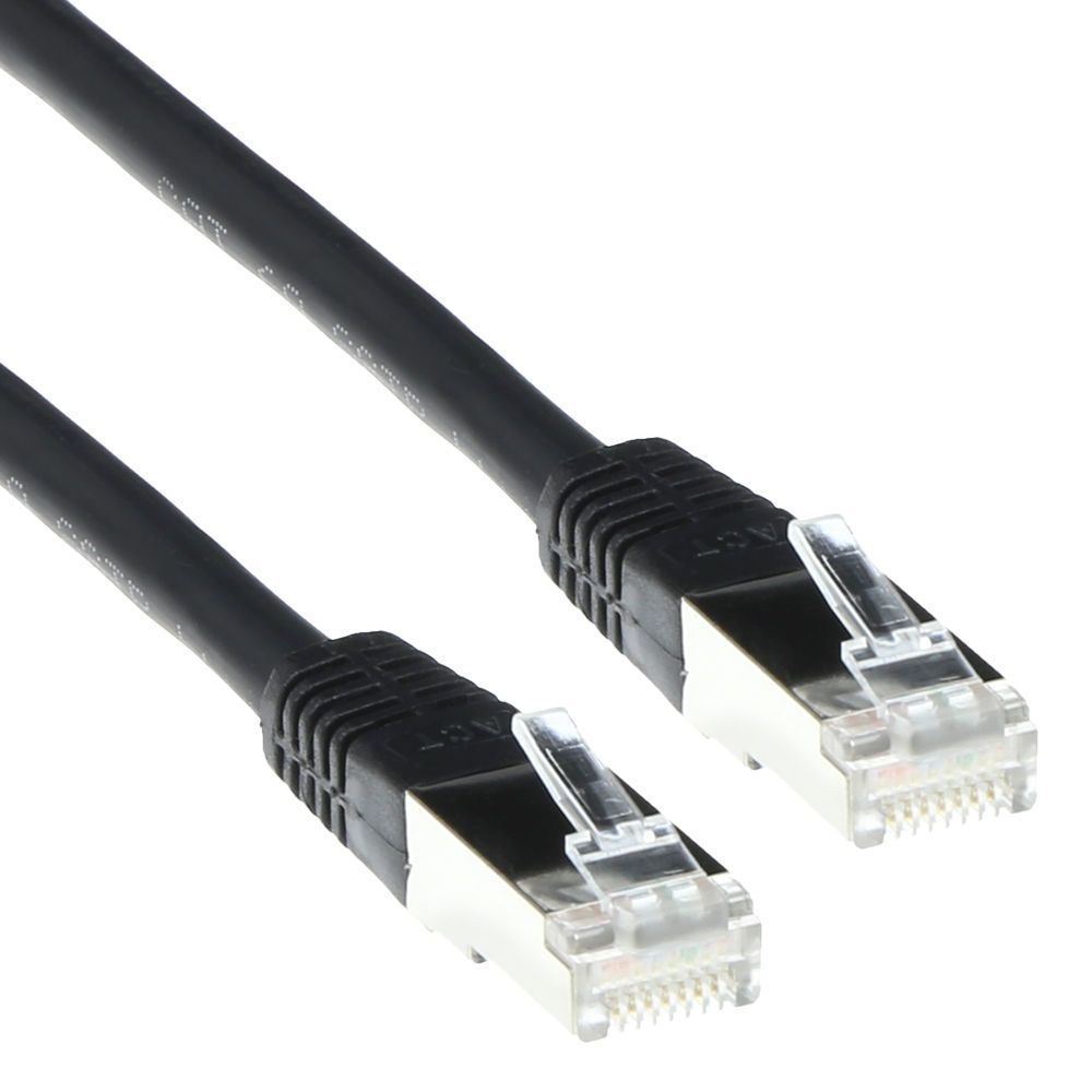 ACT CAT5e F-UTP Patch Cable 0,5m Black ACT CAT5e F-UTP Patch Cable 0,5m Black