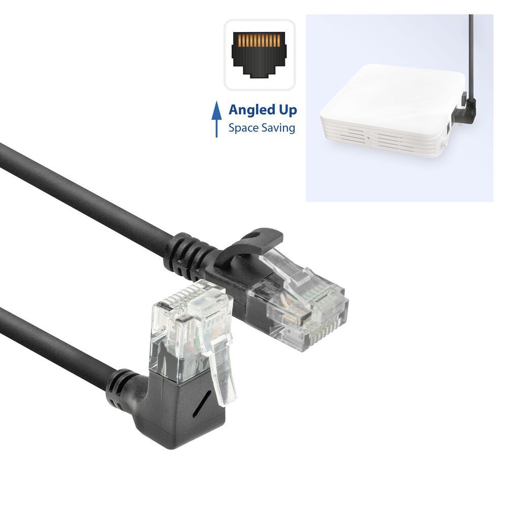 ACT CAT6A U-UTP Patch Cable 1m Black ACT CAT6A U-UTP Patch Cable 1m Black