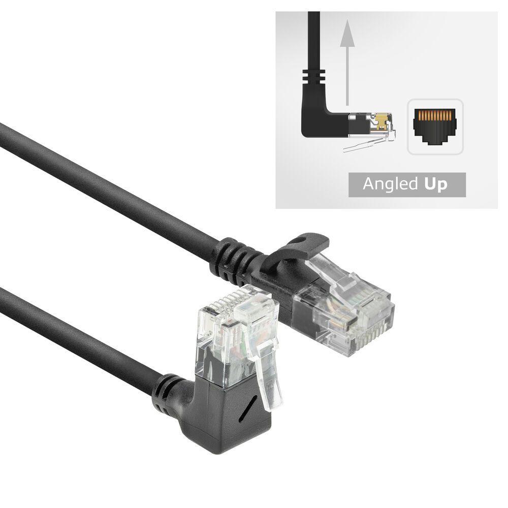 ACT CAT6A U-UTP Patch Cable 1m Black ACT CAT6A U-UTP Patch Cable 1m Black