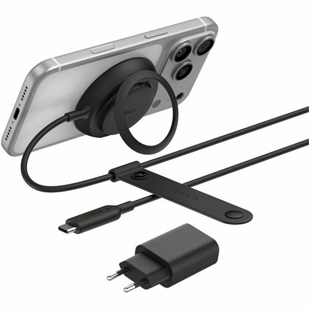 Belkin Magnetic Charger with Qi2 25W + adapter Black Belkin Magnetic Charger with Qi2 25W + adapter Black
