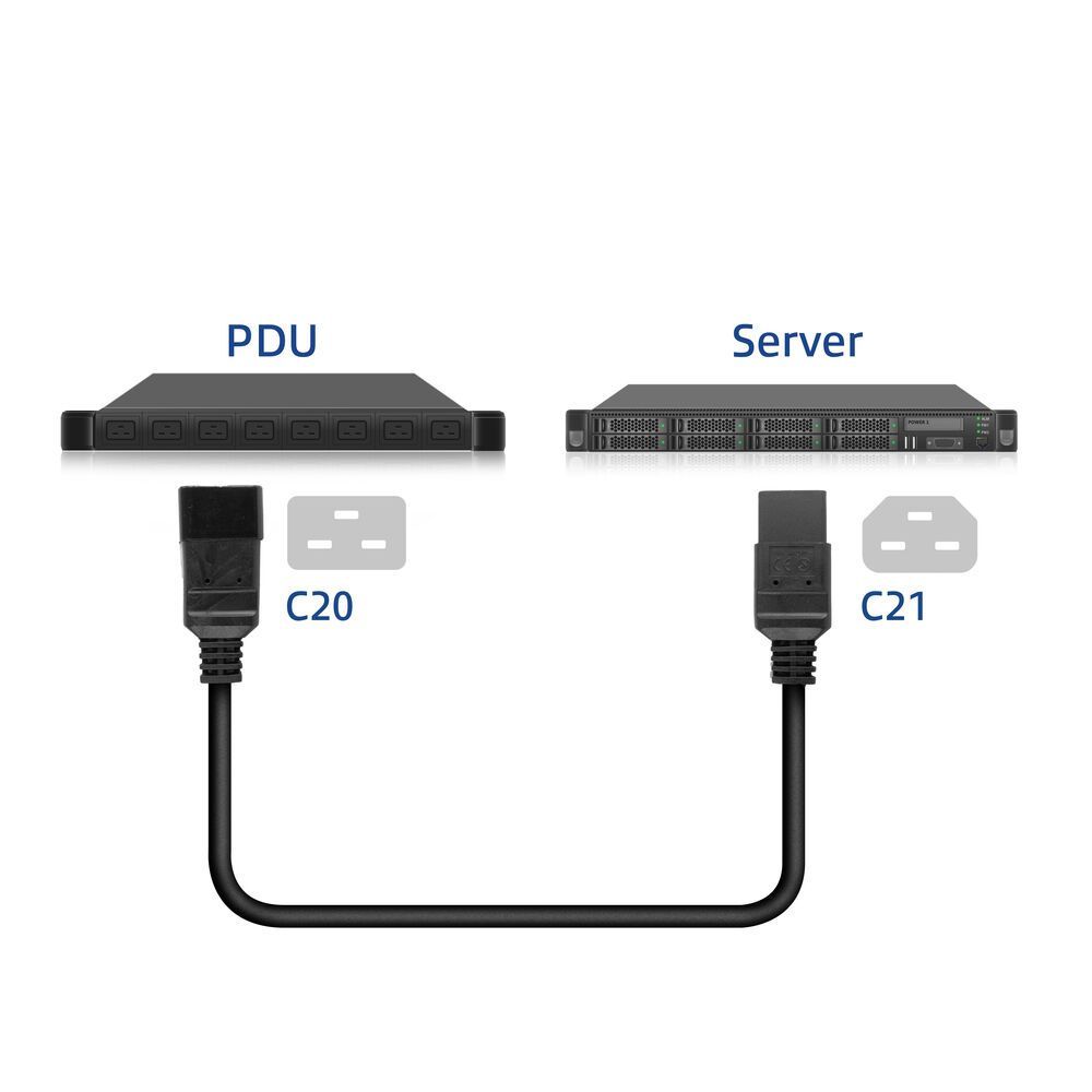 ACT Powercord C20 - C21 3m Black