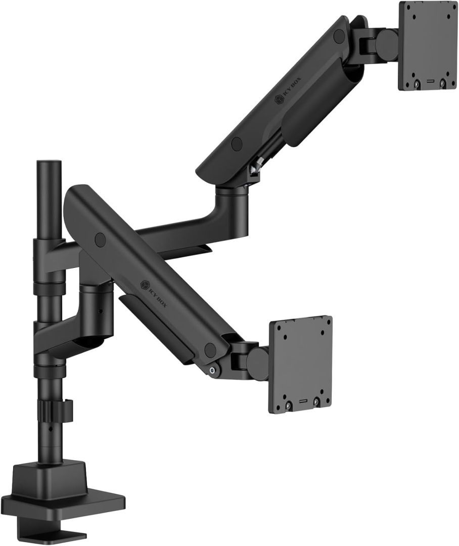 Raidsonic IcyBox IB-MS702-T Dual Monitor Stand 24"-57" Black