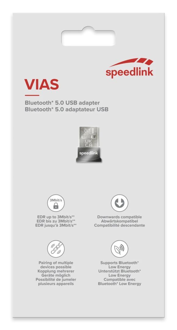 Speedlink VIAS Nano Bluetooth 5.0 USB Adapter Black Speedlink VIAS Nano Bluetooth 5.0 USB Adapter Black