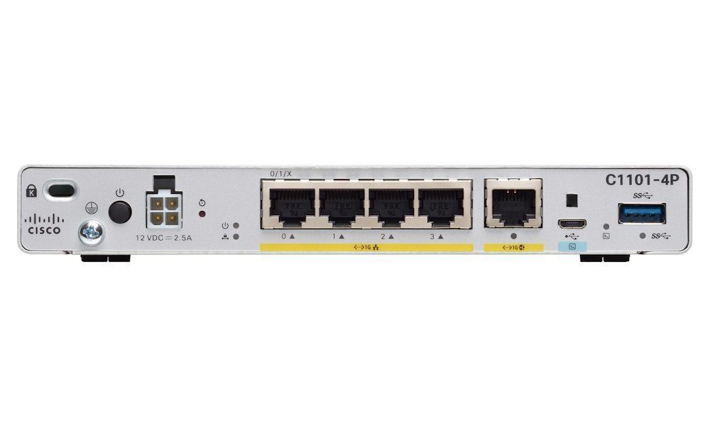 Cisco ISR 1101 4 Ports GE Ethernet WAN Router