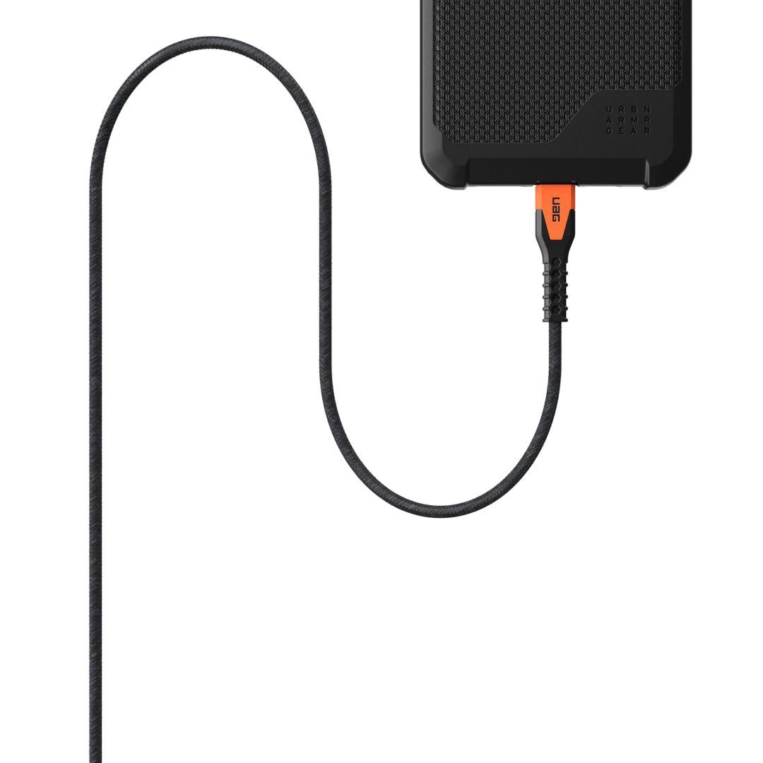 UAG Rugged Kevlar Cable USB-C - USB-C 1,5m Black/Orange