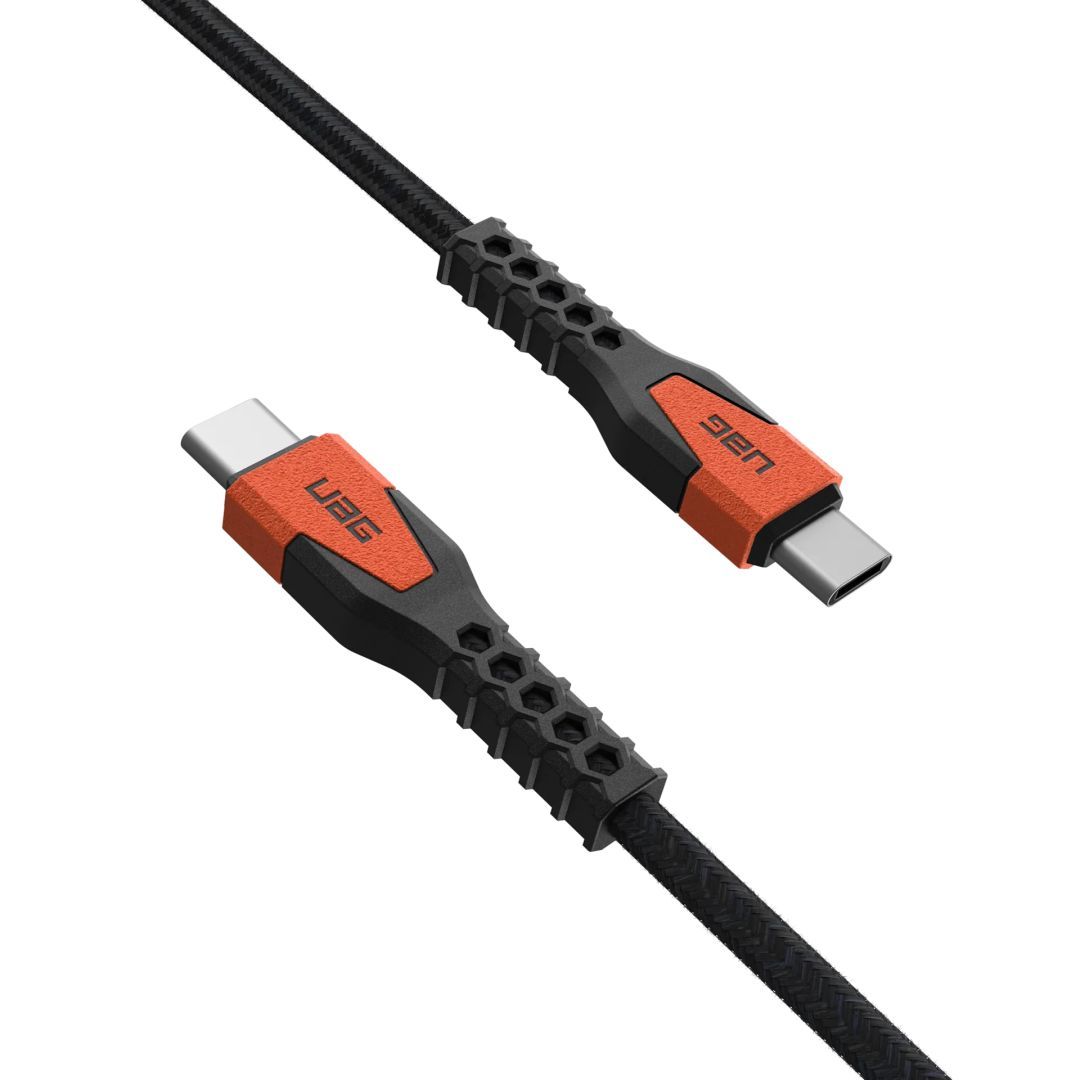 UAG Rugged Kevlar Cable USB-C - USB-C 1,5m Black/Orange