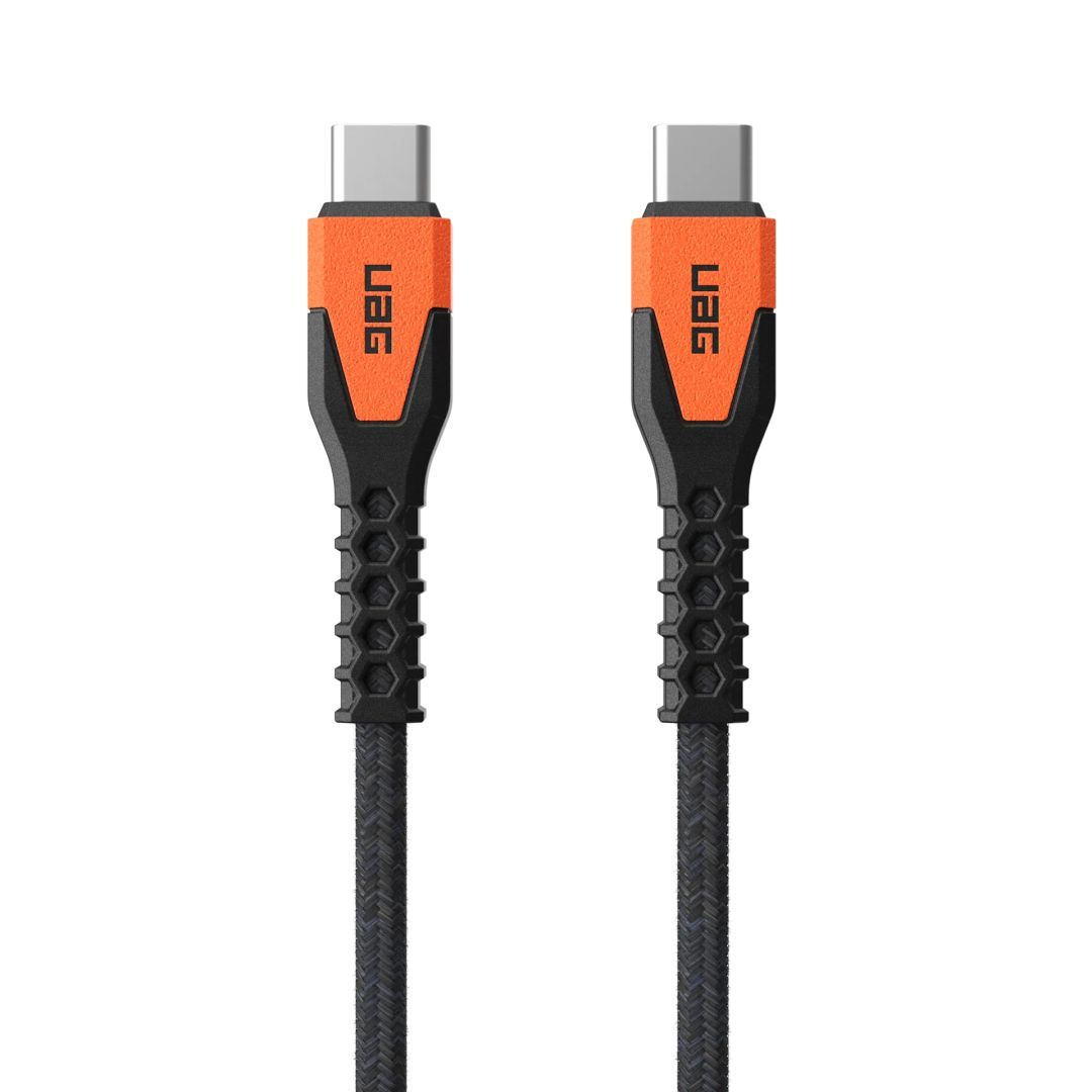 UAG Rugged Kevlar Cable USB-C - USB-C 1,5m Black/Orange