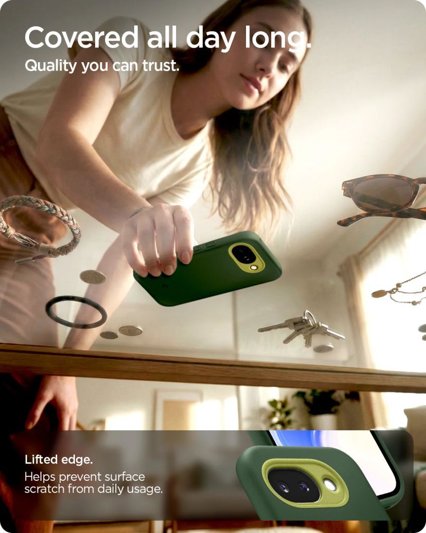 Spigen Nano Pop MagSafe case for Google Pixel 10a Avo Green