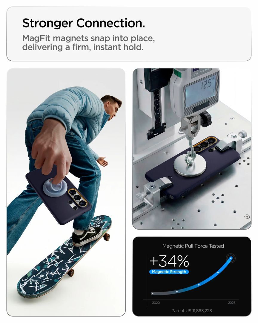 Spigen Nano Pop MagSafe case for Samsung Galaxy S26 Ultra Blueberry Navy