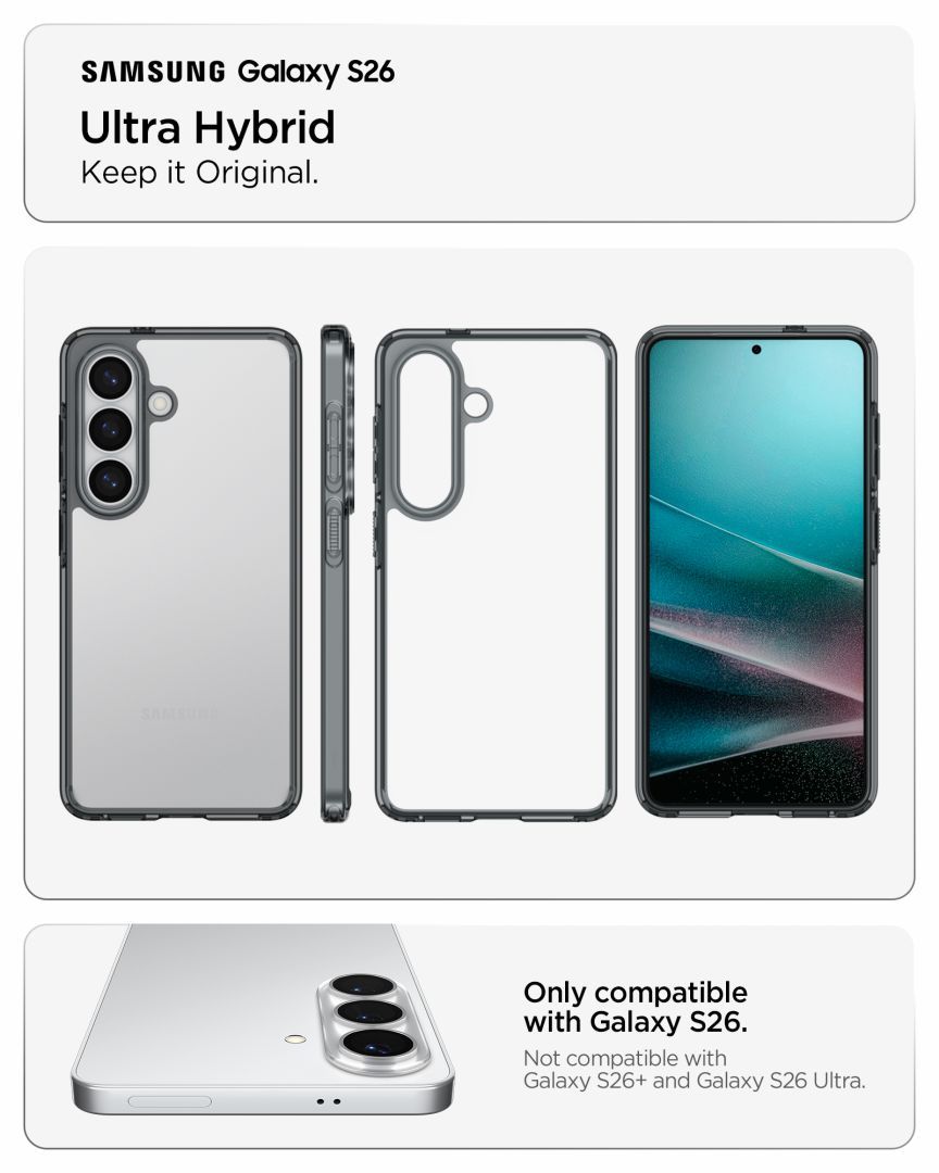 Spigen Ultra Hybrid case for Samsung Galaxy S26 Space Crystal