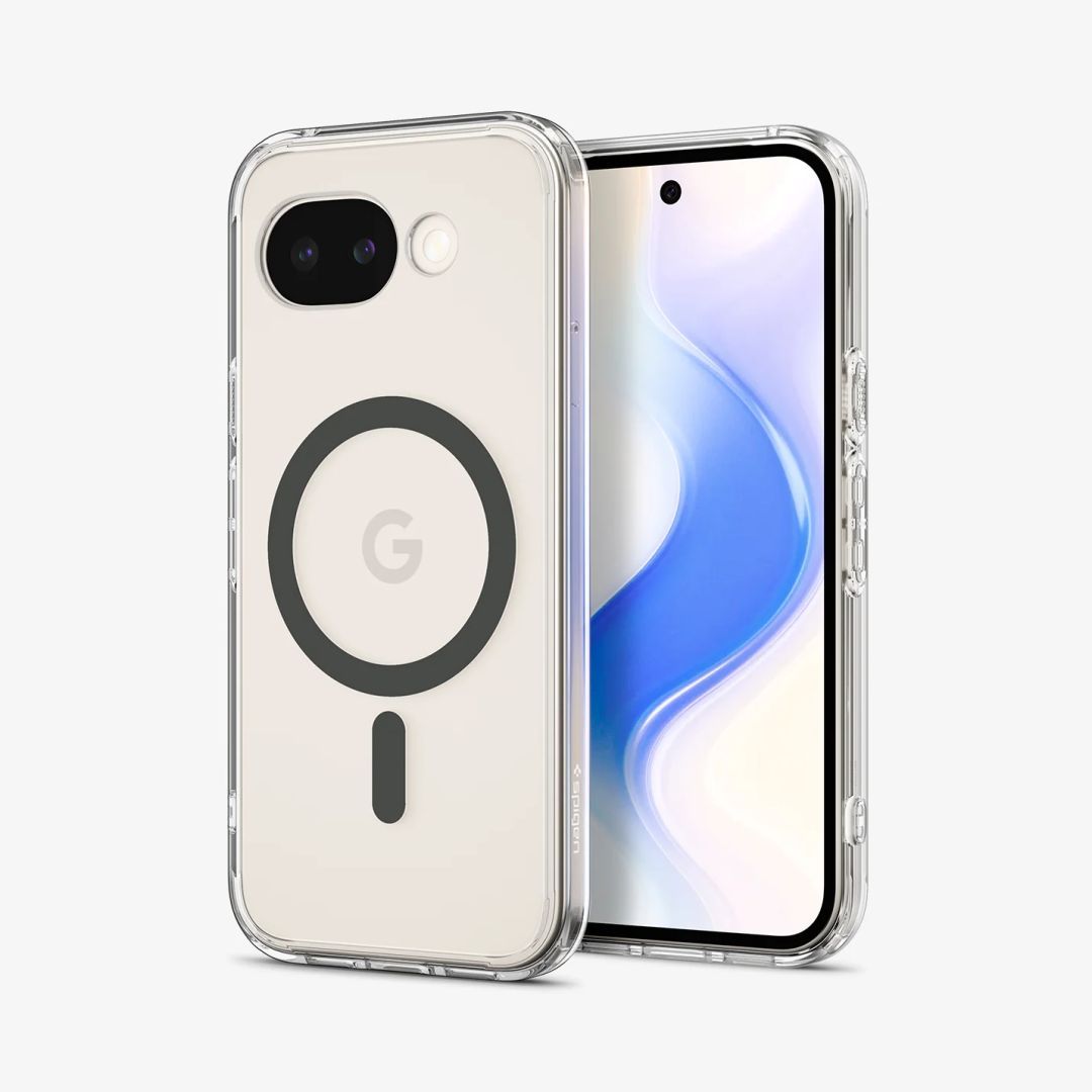 Spigen Ultra Hybrid MagSafe case for Google Pixel 10a Clear Graphite