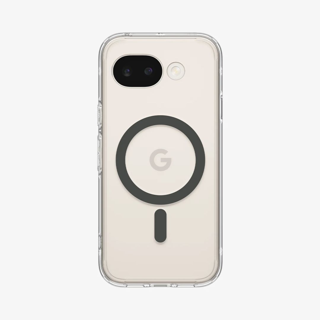 Spigen Ultra Hybrid MagSafe case for Google Pixel 10a Clear Graphite