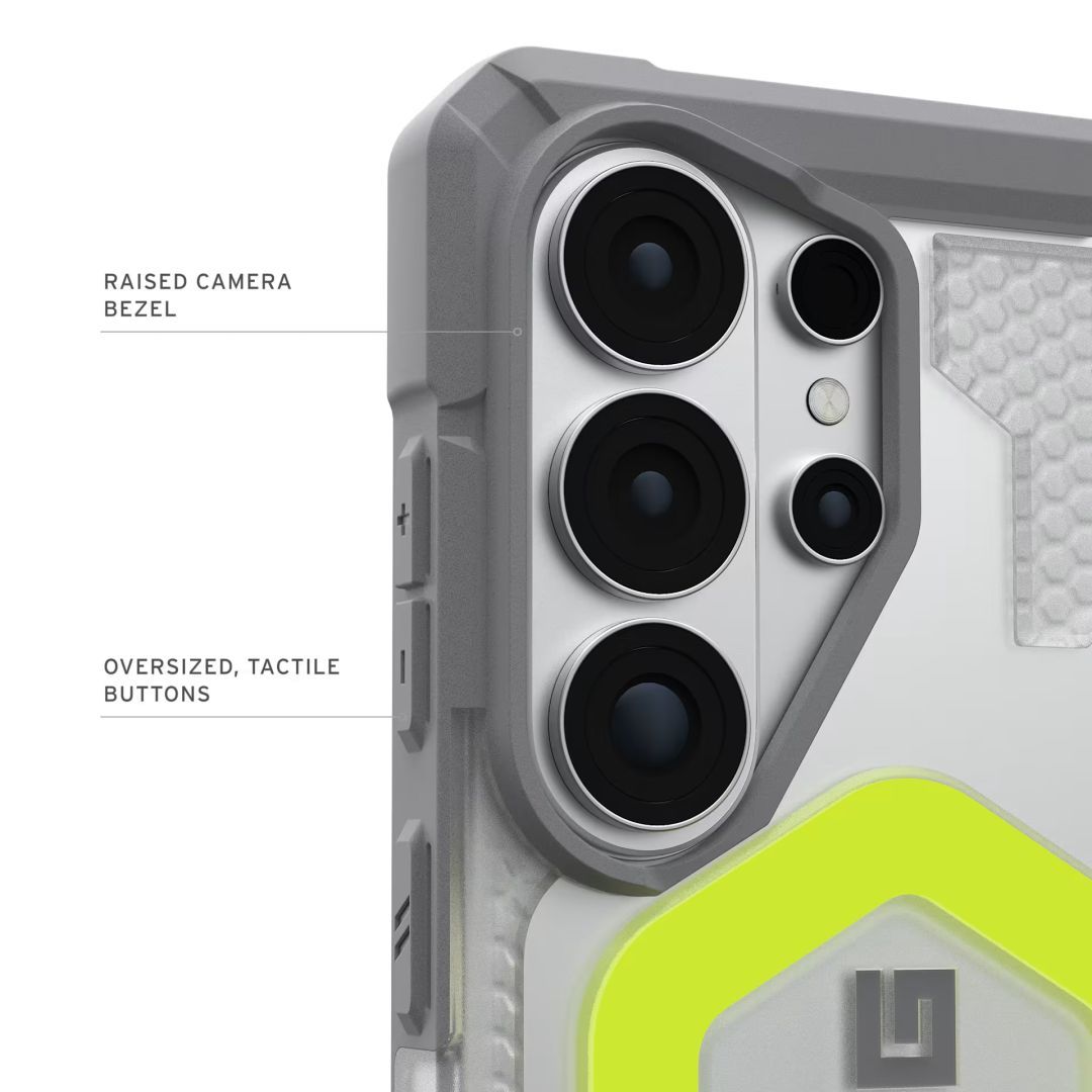 UAG Pathfinder Clear case for Samsung Galaxy S26 Ultra Active Neon Lanyard