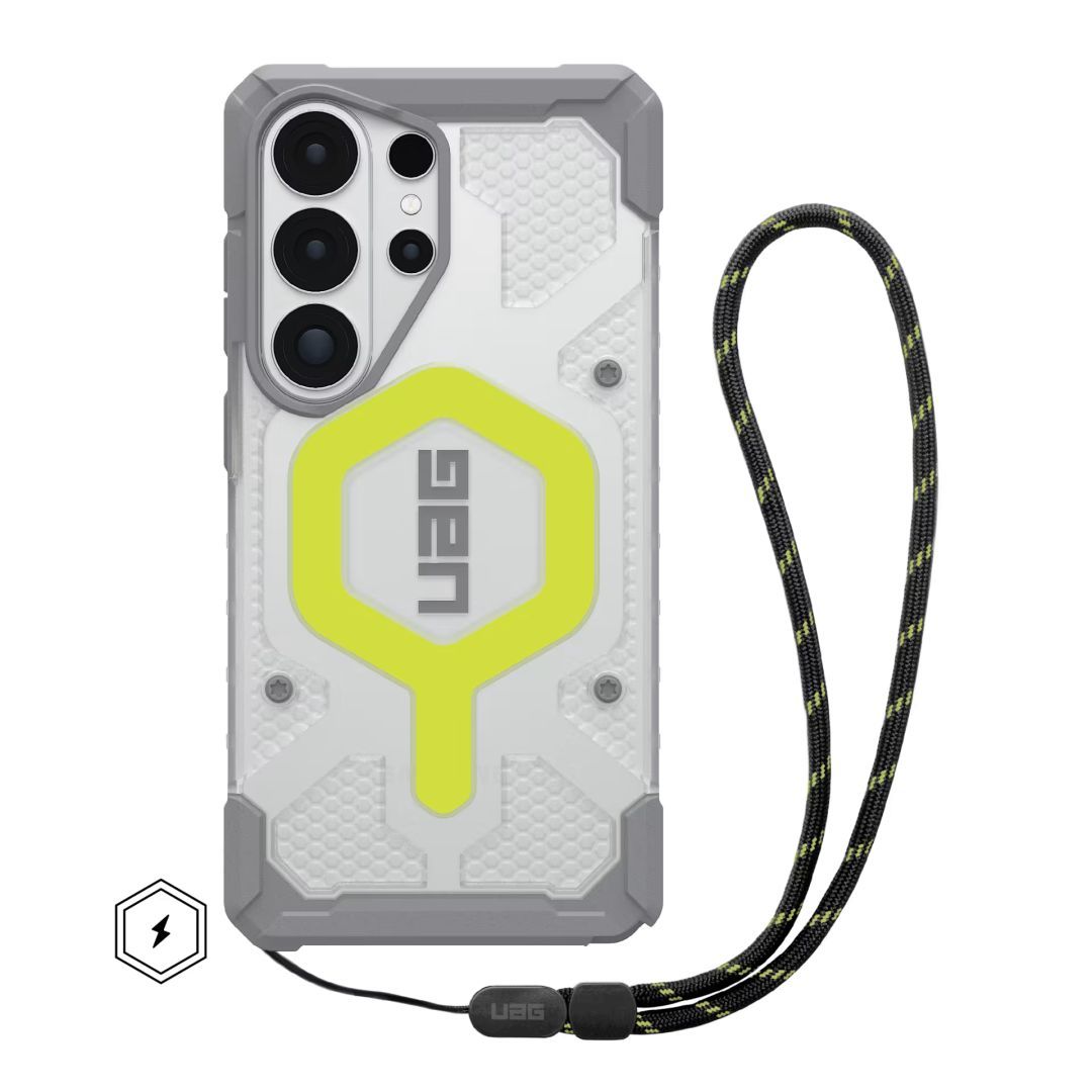 UAG Pathfinder Clear case for Samsung Galaxy S26 Ultra Active Neon Lanyard