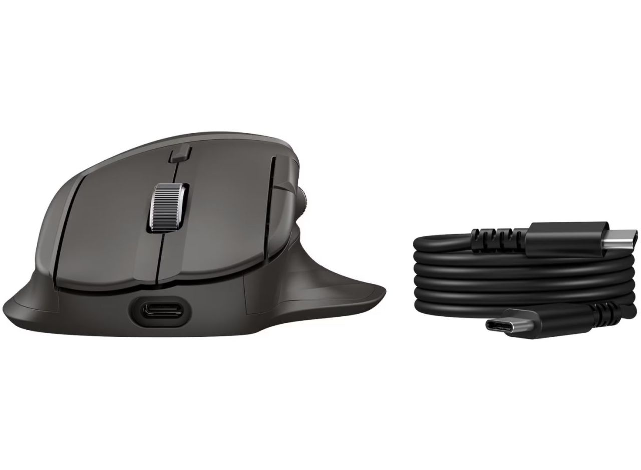 HP 780 Ultra Fast Dual Scroll Ergonomic Wireless Bluetooth Mouse Black