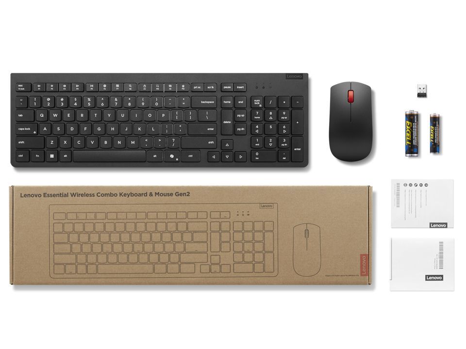 Lenovo Essential Gen2 Wireless Keyboard Combo Black HU Lenovo Essential Gen2 Wireless Keyboard Combo Black HU