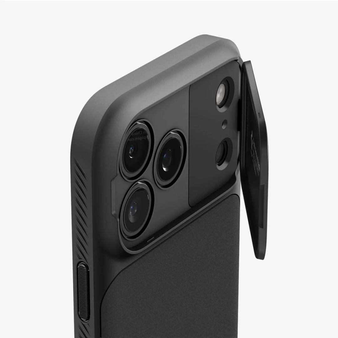 Spigen Optik Armor MagSafe case for iPhone 17 Pro Max Black