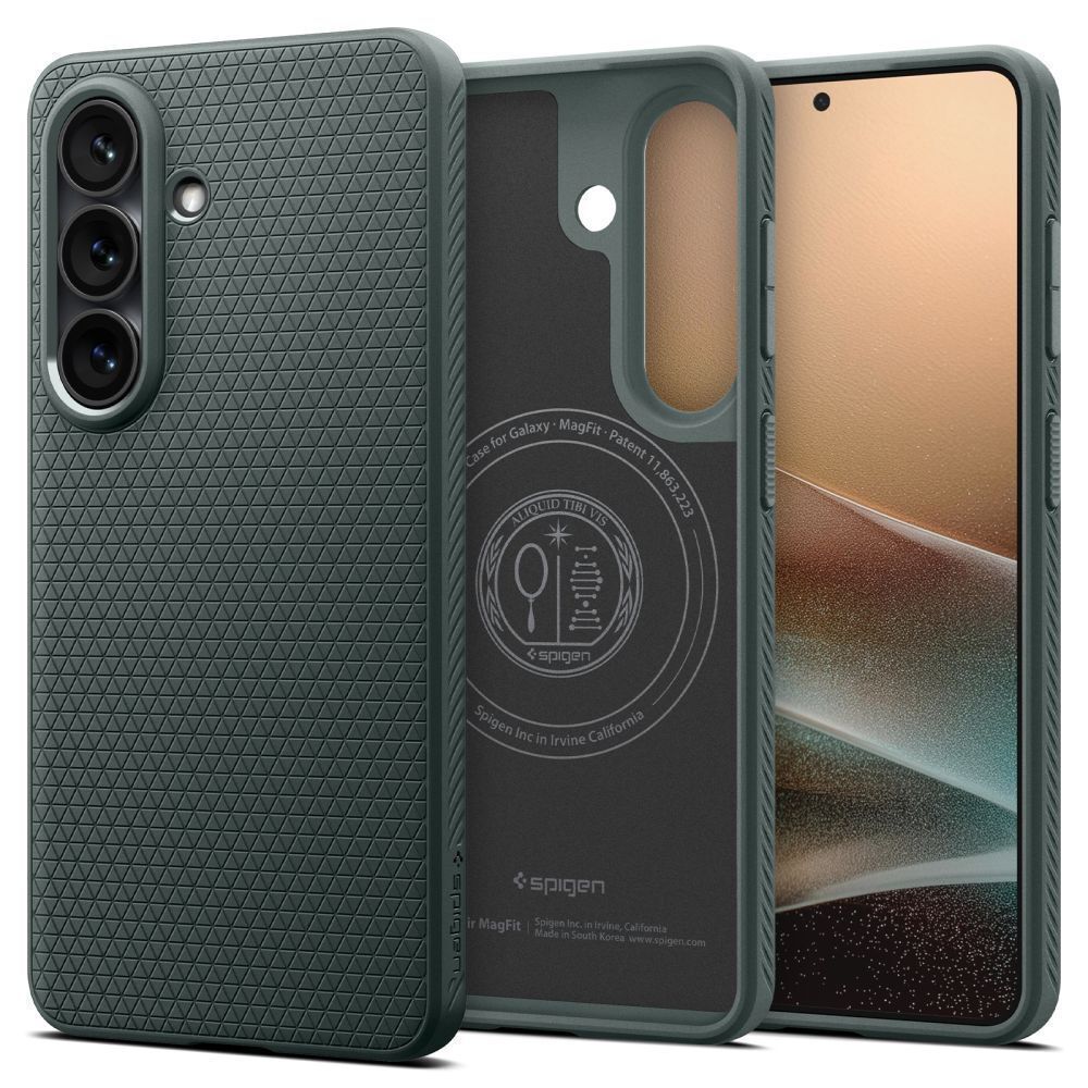 Spigen Liquid Air MagSafe case for Samsung Galaxy S26+ Abyss Green