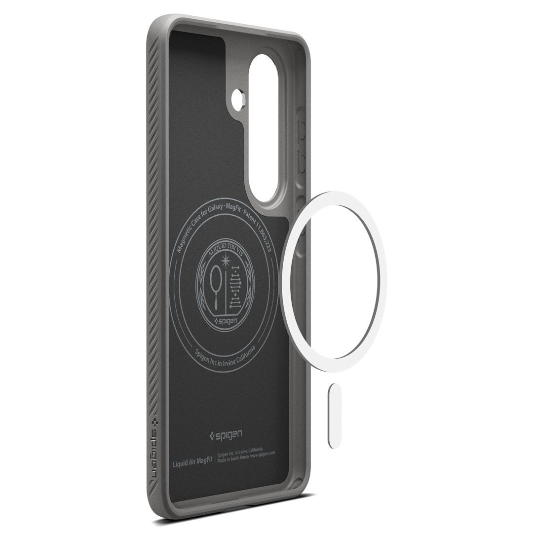 Spigen Liquid Air MagSafe case for Samsung Galaxy S26 Marble Grey