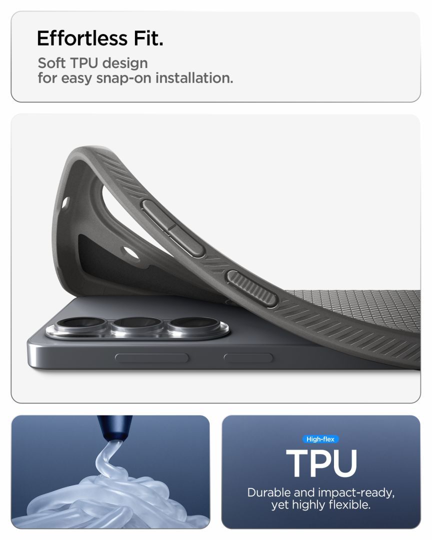 Spigen Liquid Air MagSafe case for Samsung Galaxy S26 Marble Grey