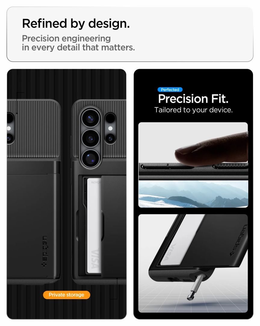 Spigen Slim Armor CS case for Samsung Galaxy S26 Ultra Black