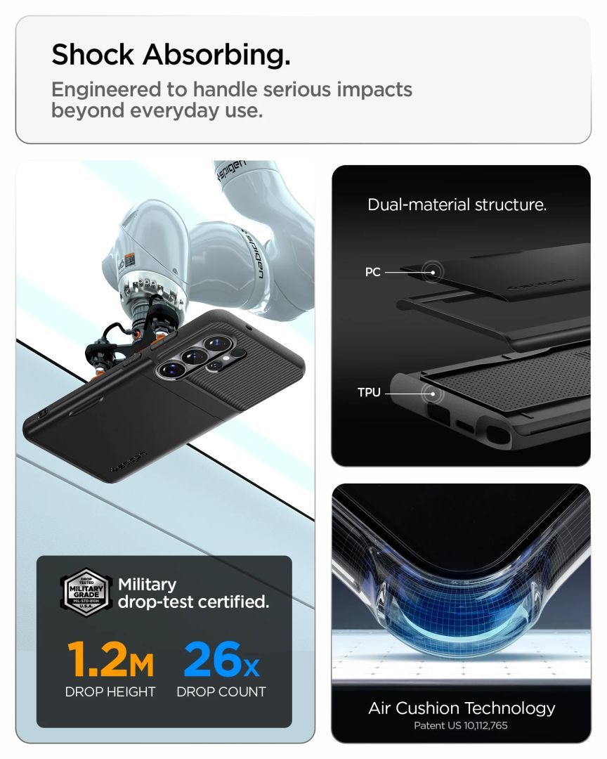 Spigen Slim Armor CS case for Samsung Galaxy S26 Ultra Black