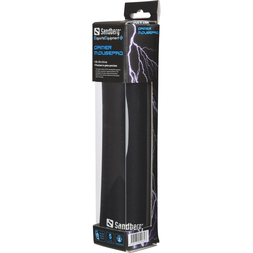 Sandberg Gamer Mousepad Black Sandberg Gamer Mousepad Black