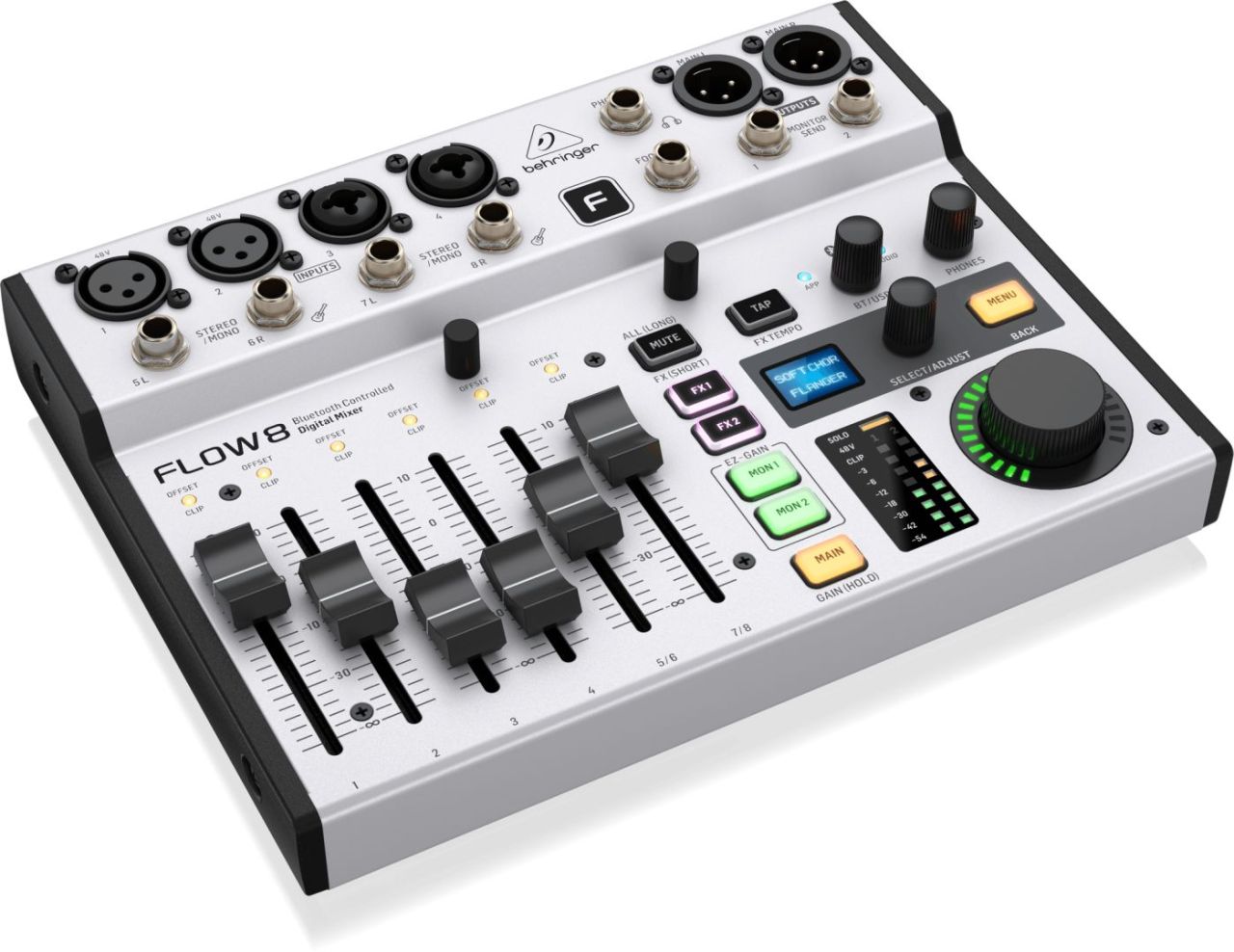 Behringer FLOW 8 Keverőpult Silver Behringer FLOW 8 Keverőpult Silver