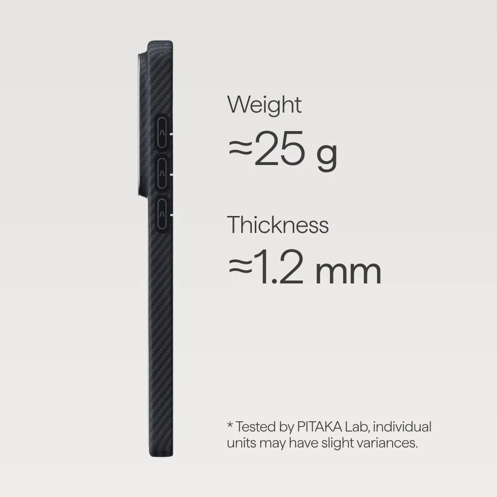 Pitaka Edge Case for Samsung Galaxy S26 Ultra Black/Grey Twill (Aaron Button) Pitaka Edge Case for Samsung Galaxy S26 Ultra Black/Grey Twill (Aaron Button)