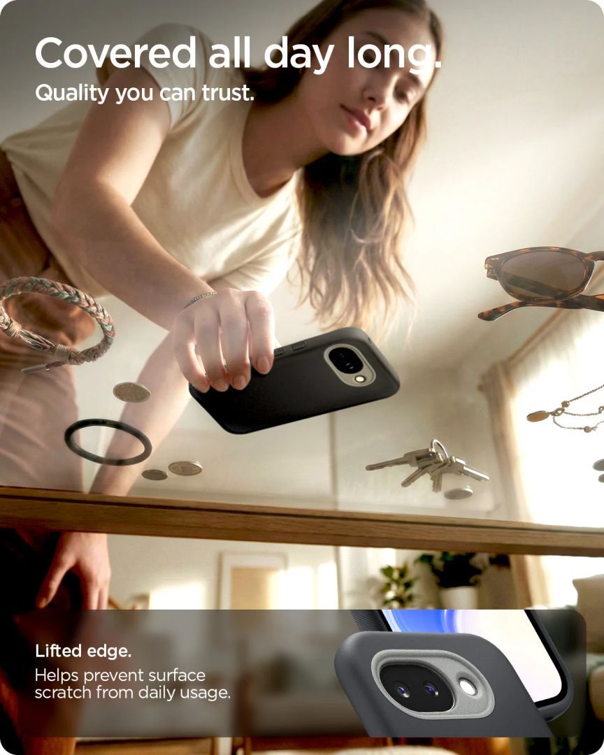 Spigen Nano Pop MagSafe case for Google Pixel 10a Black Sesame