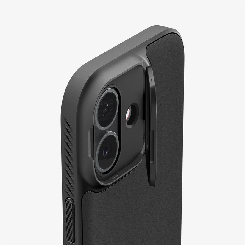 Spigen Optik Armor MagSafe case for iPhone 17 Black