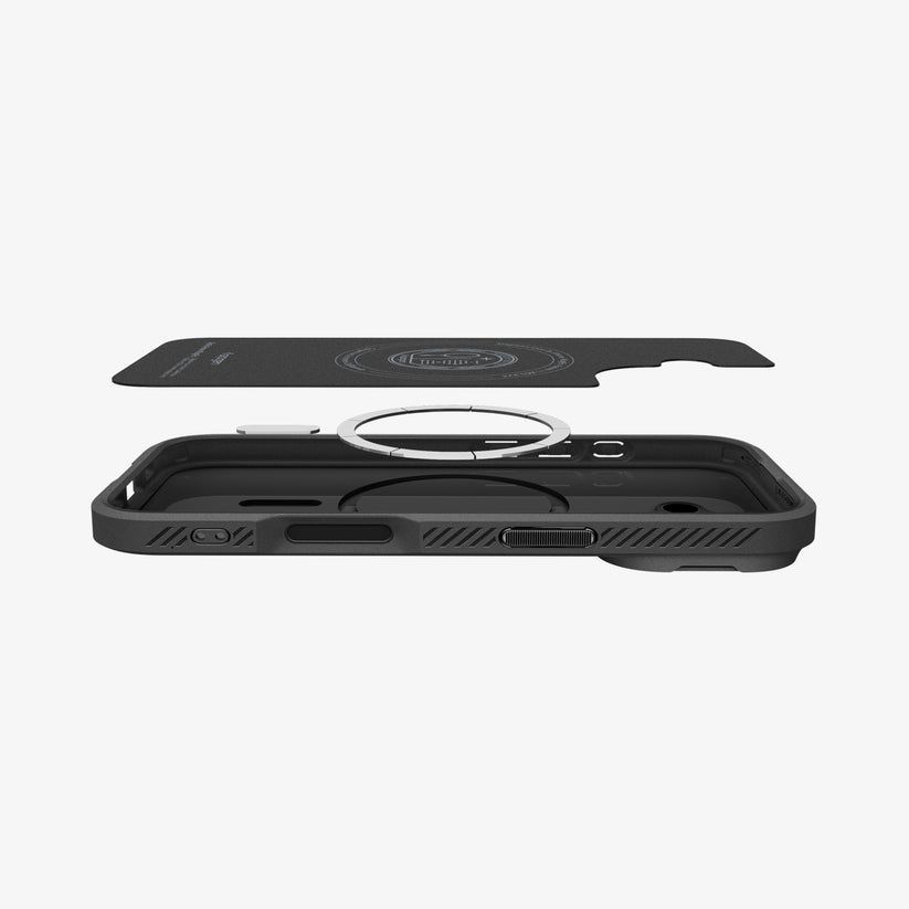 Spigen Optik Armor MagSafe case for iPhone 17 Black