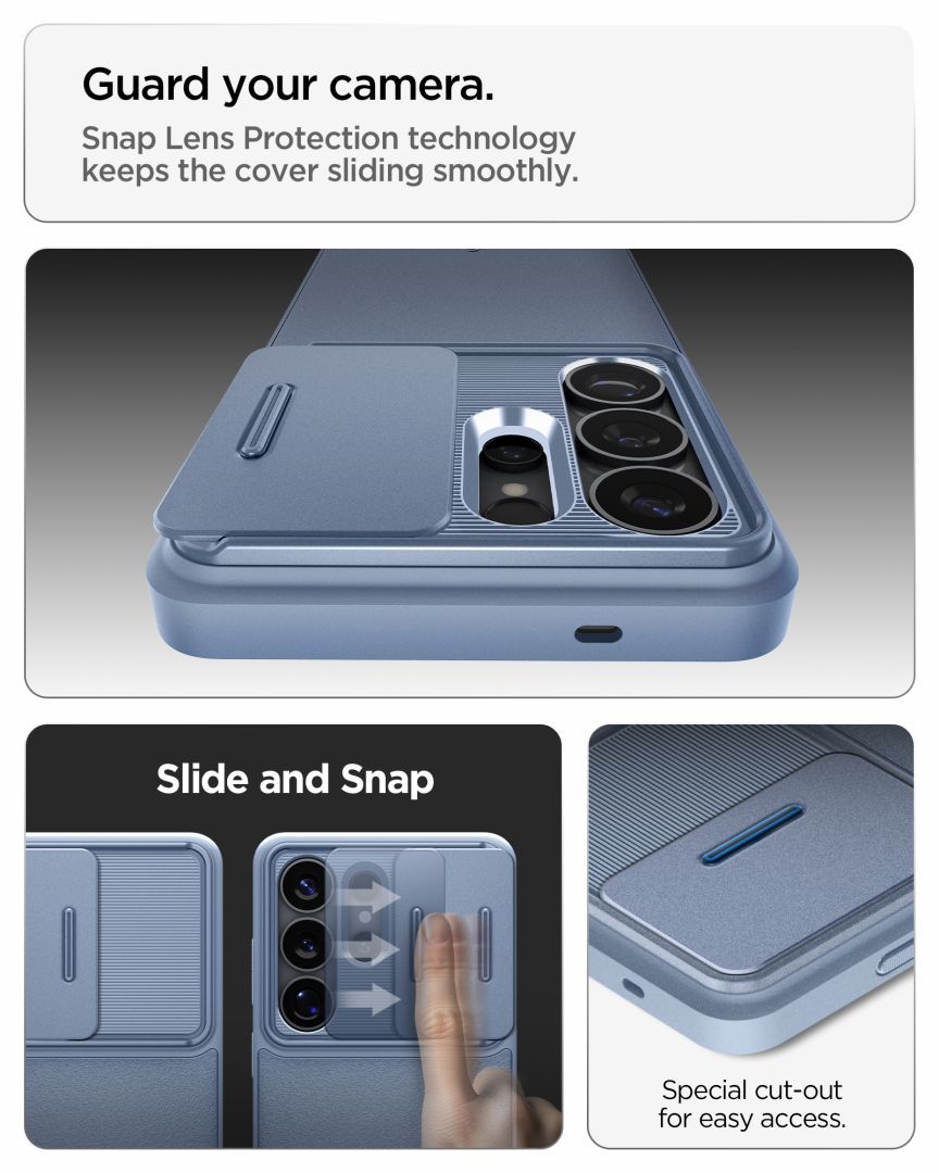 Spigen Optik Armor for Samsung Galaxy S26 Ultra Light Blue