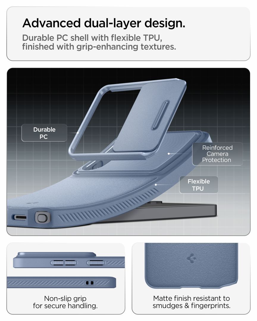 Spigen Optik Armor for Samsung Galaxy S26 Ultra Light Blue