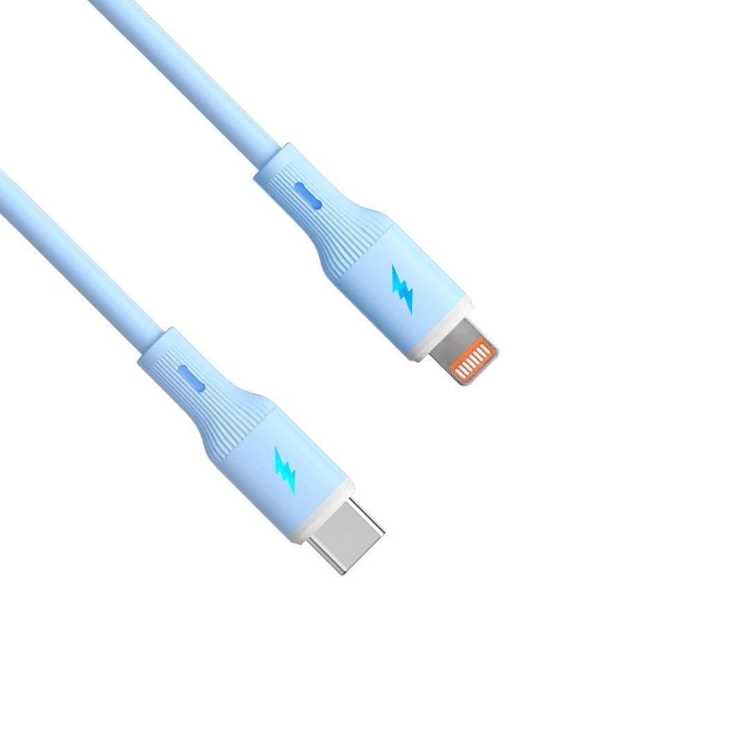 Akyga AK-USB-72 USB-C to Lightning 30W Cable 1m Blue