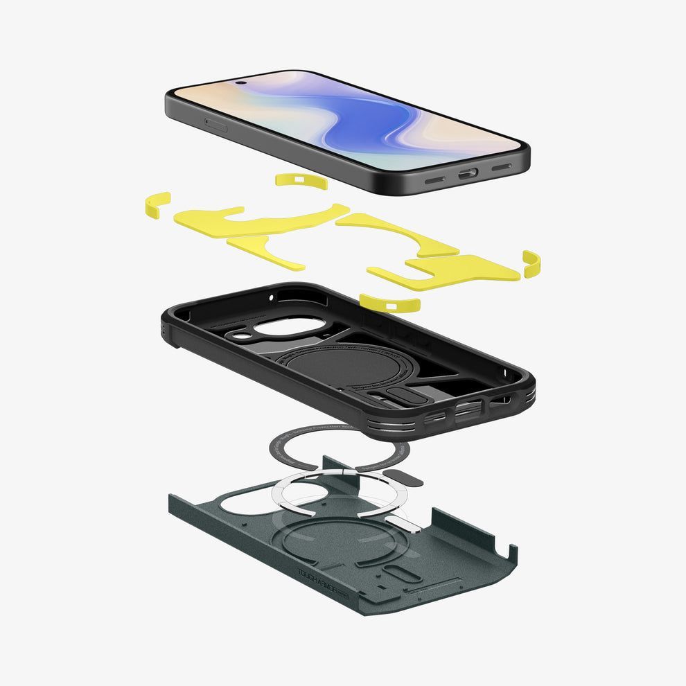 Spigen Tough Armor MagSafe case for Google Pixel 10a Abyss Green