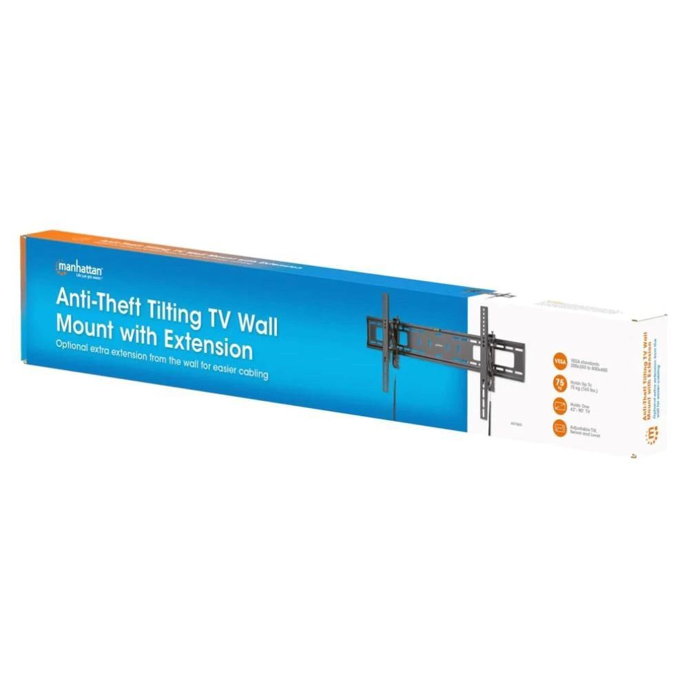 Manhattan Anti-Theft Tilting TV Wall Mount with Extension 43"-90" Black