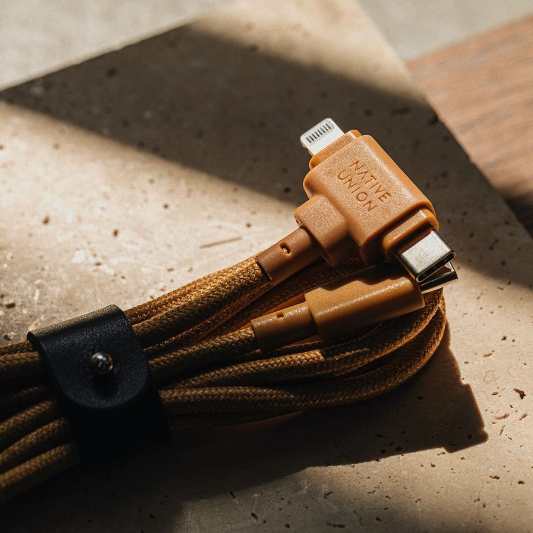 Native Union Belt Cable Duo (USB-C – Lighting/USB-C) 1,5m Kraft