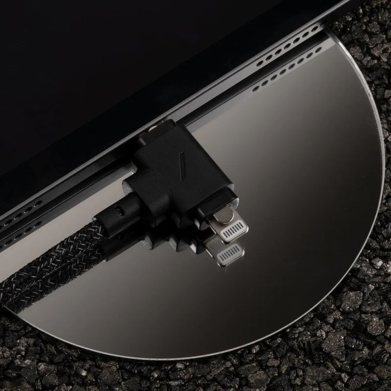 Native Union Belt Cable Duo (USB-C – Lighting/USB-C) 1,5m Zebra