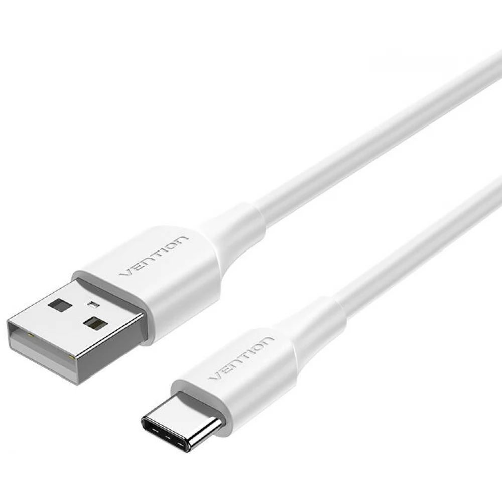 Vention USB-A 2.0/M to USB-C/M cable 1m White