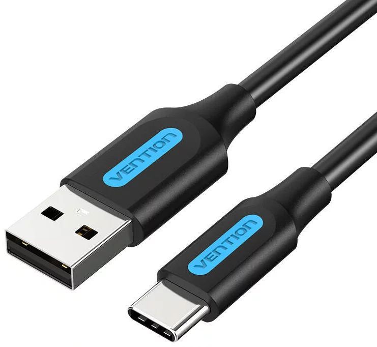Vention USB-A 2.0/M to USB-C/M cable 2m Black
