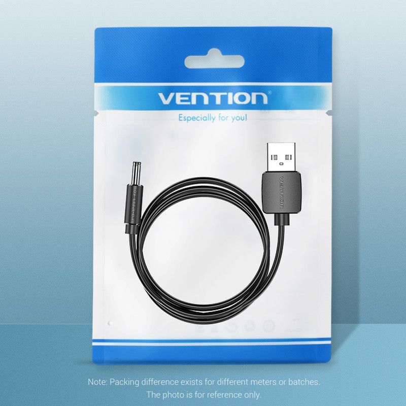 Vention USB 2.0 A to DC Cable 0,5m Black