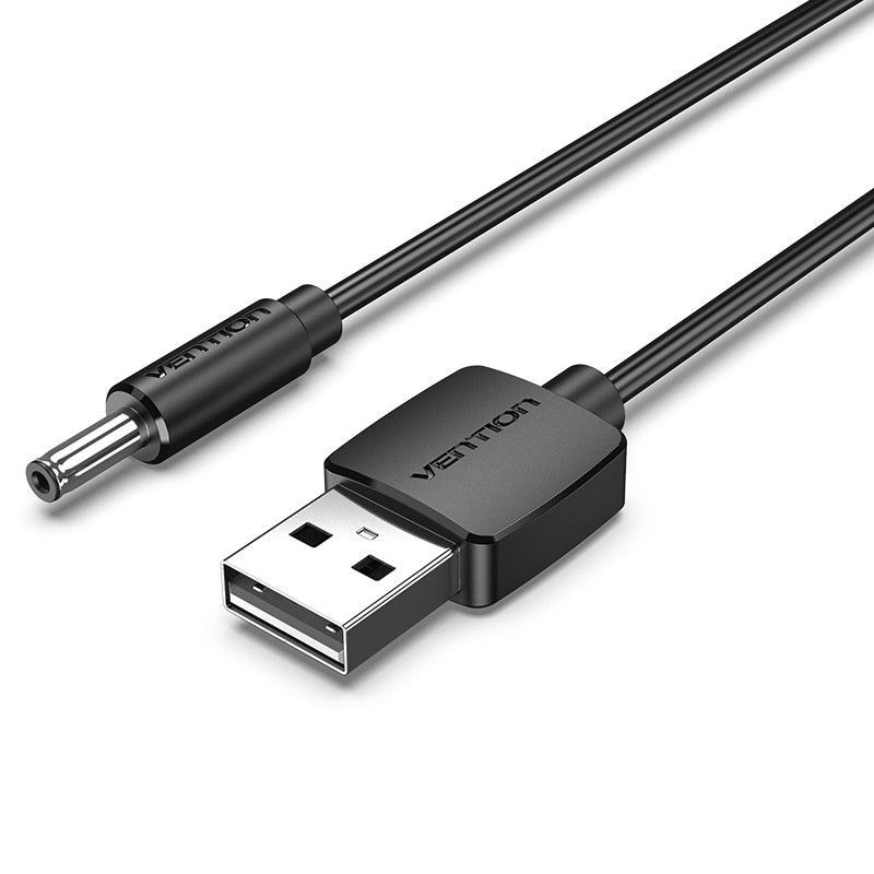 Vention USB 2.0 A to DC Cable 0,5m Black