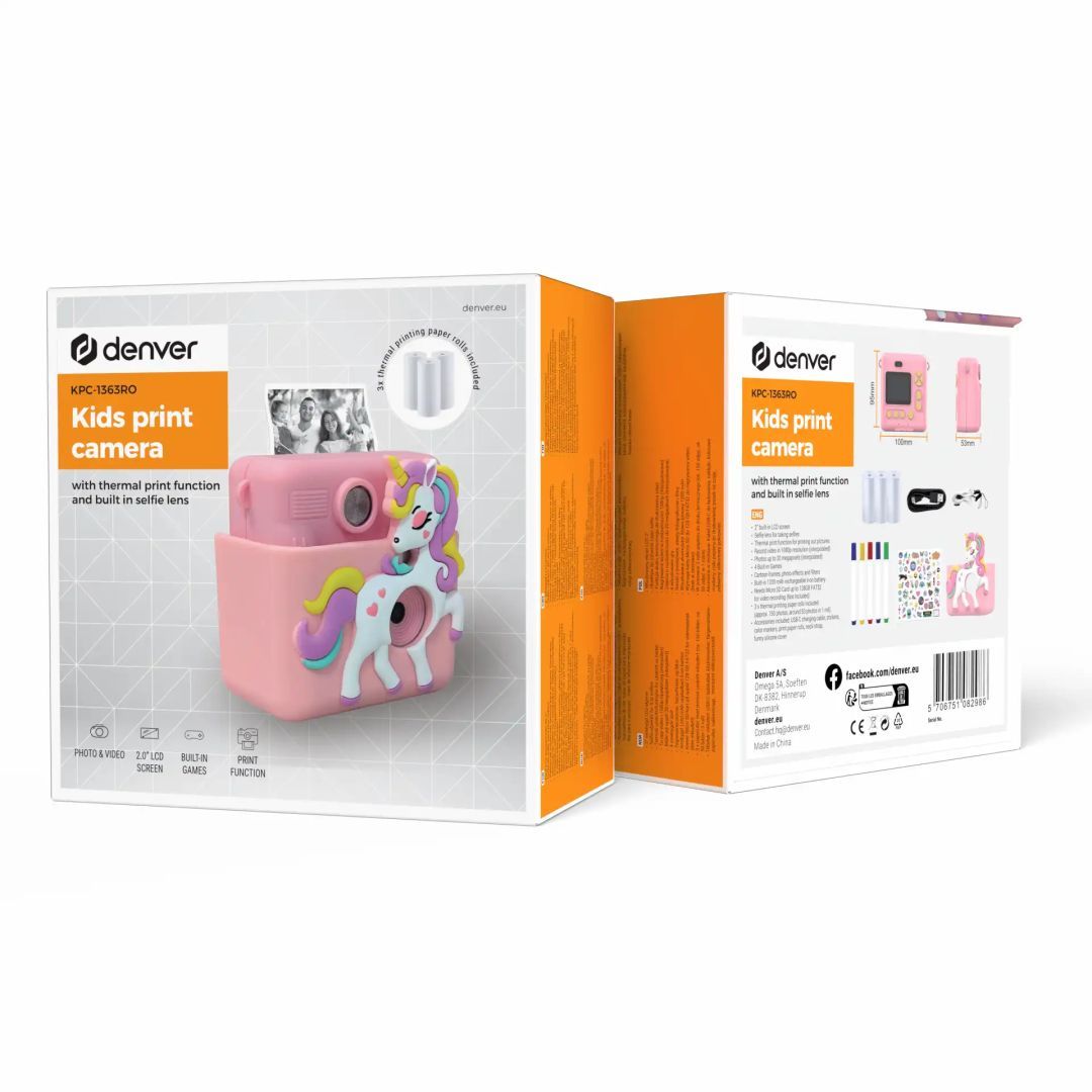Denver KPC-1363 Kids Print Camera Rose Denver KPC-1363 Kids Print Camera Rose