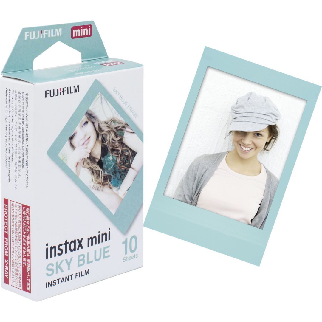 Fujifilm Instax Mini Black Film Blue frame 10db Fujifilm Instax Mini Black Film Blue frame 10db